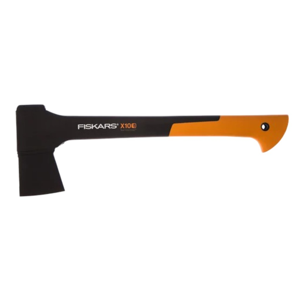 Топор универсальный Fiskars X10 S 1015619, фиберглассовая рукоятка, 1 кг