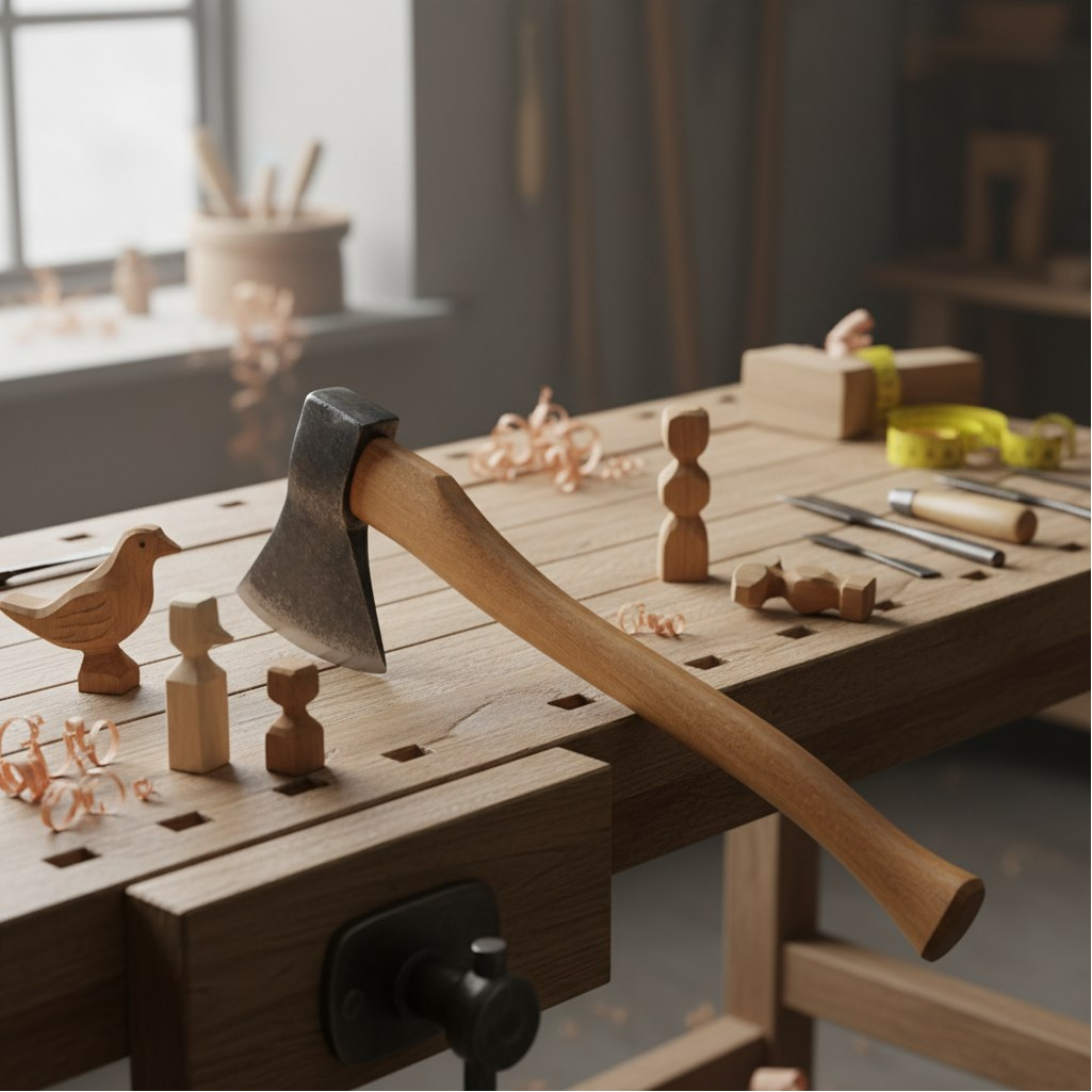 Топор кованый БЦМ 2249, для точных и тонких работ, радиусное лезвие, 1000 гр.