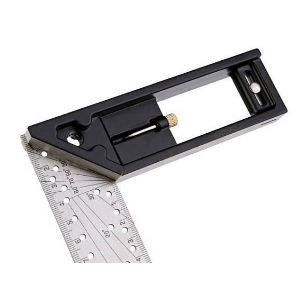 Угольник Hanskonner HK2020-11-300, 300 мм, строительный, разметочный, нержавеющая сталь