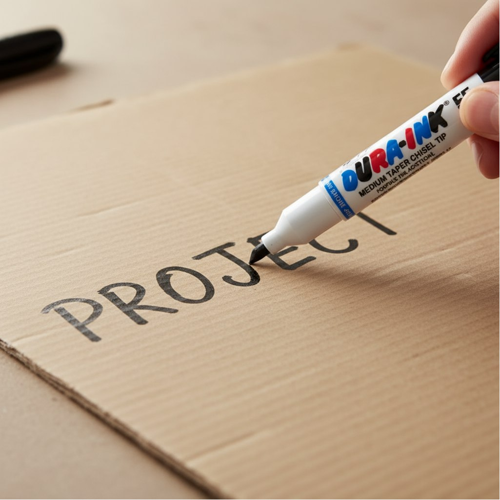 Маркер промышленный Markal Dura-ink 55 96529, Medium taper chisel tip, черный