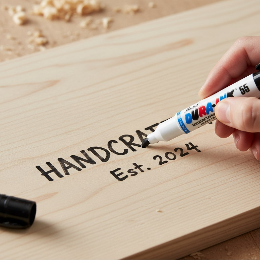 Маркер промышленный Markal Dura-ink 55 96529, Medium taper chisel tip, черный