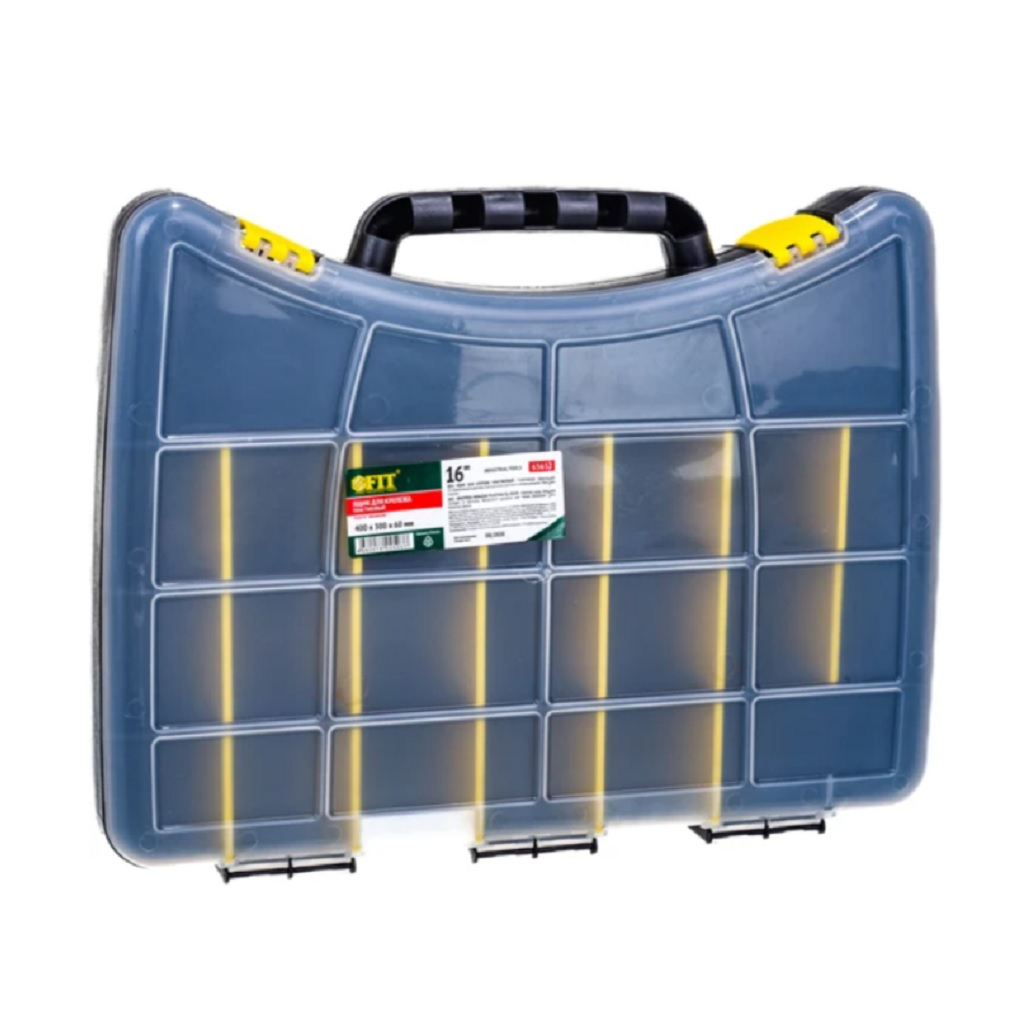 Ящик для инструмента FIT 65652, пластиковый, односторонний, для метизов