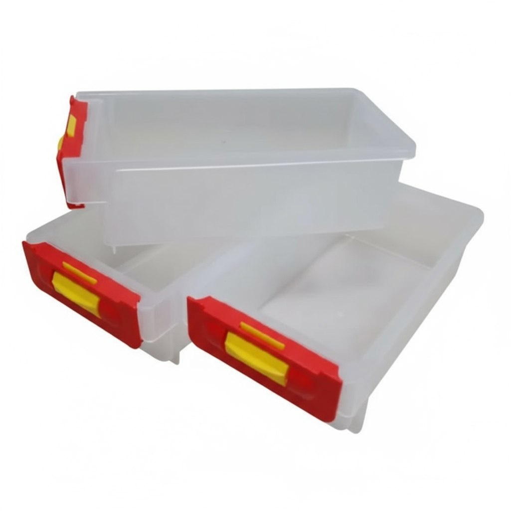 Ящик для инструментов 06448, вертикальный, 12 ячеек, красный, 160х250х300