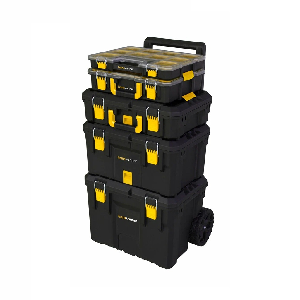 Набор ящиков Hanskonner HANSTORAGE PLUS HSP5KIT, пластик, 5 шт