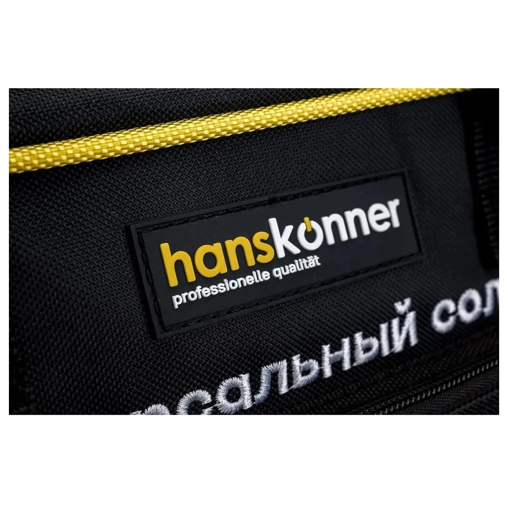 Сумка для инструментов Hanskonner HKTB0146, 2 отделения, 45 карманов полиэстер, черная