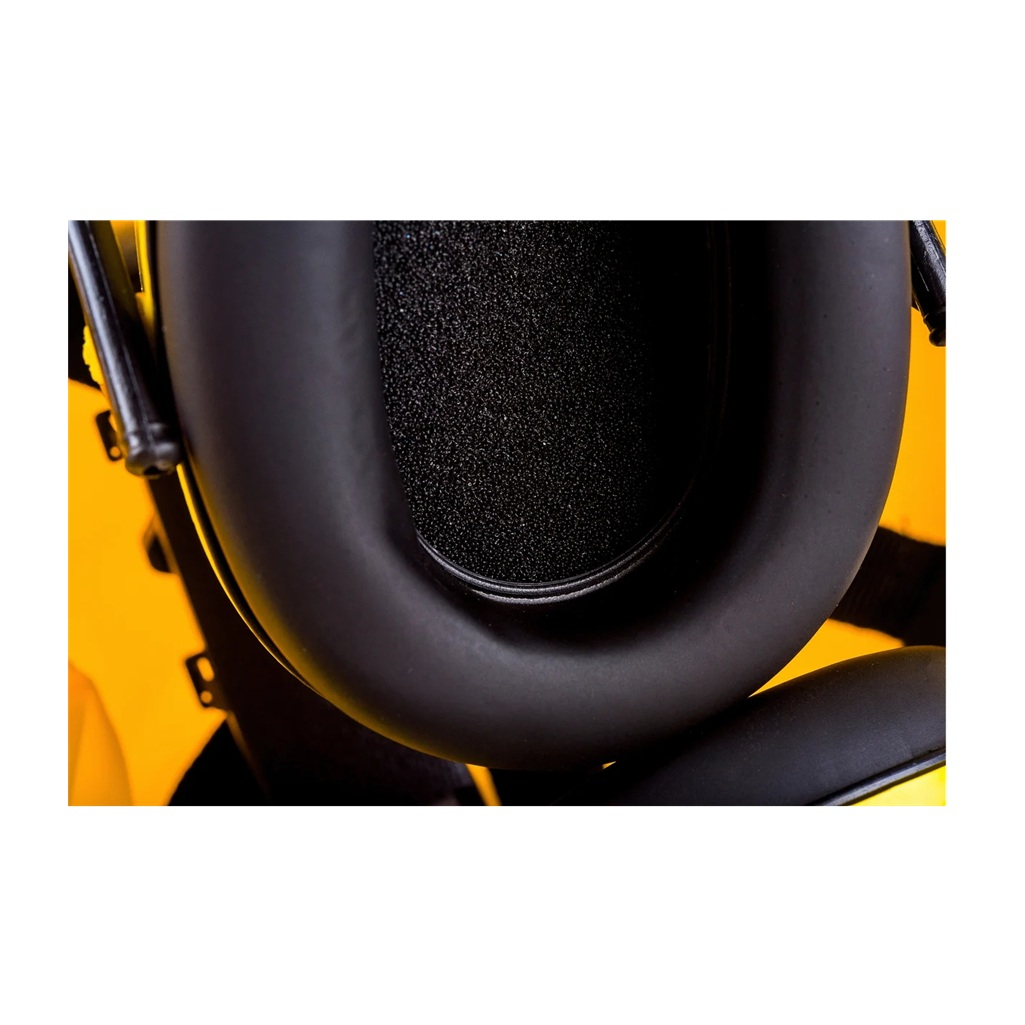 Шлем защитный комбинированный Champion C1001 с наушниками, пластик, желтый