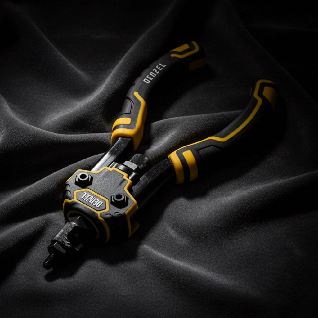 Заклепочник двуручный Denzel М3-М12, для резьбовых заклепок, 255 мм