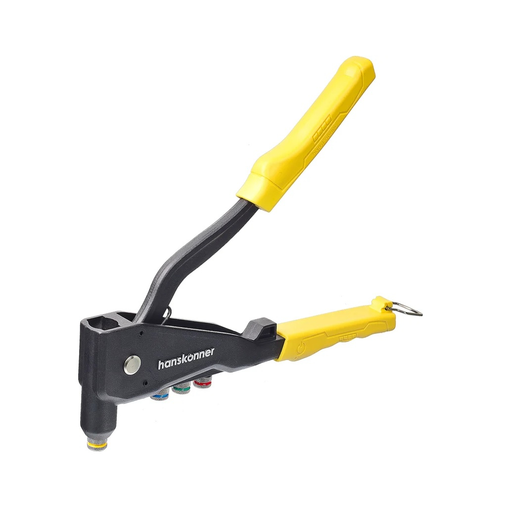 Заклепочник усиленный Hanskonner HK1070-01-265, для вытяжных заклепок диаметром 2.4, 3.2, 4, 4.8 мм, 265 мм