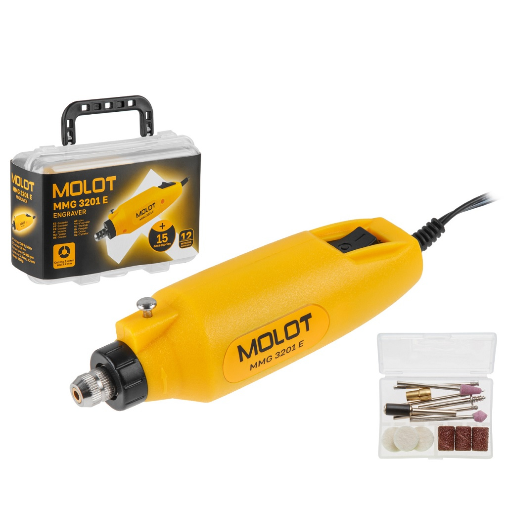 Гравер электрический Мolot MMG 3201 E, 2335007, щеточный двигатель