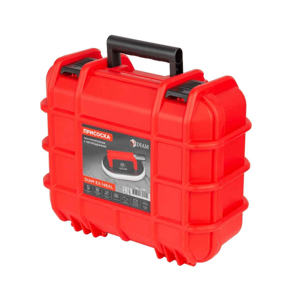 Присоска аккумуляторная с автоподкачкой Diam EX146-AL, овальная