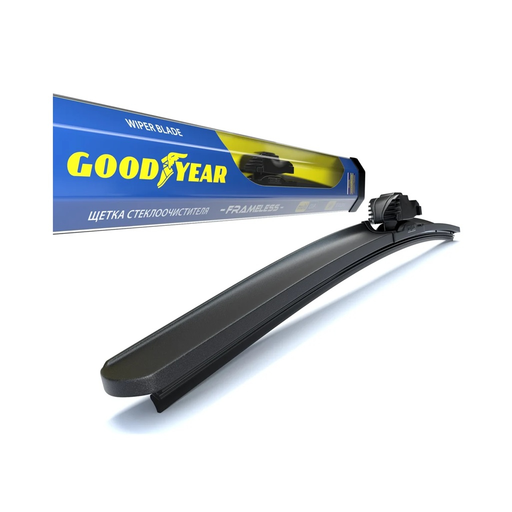 Щетка стеклоочистителя Goodyear Frameless MultiClip GY000424, бескаркасная, всесезонная, 60 см