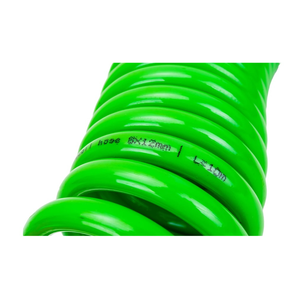 Шланг спиральный Eco AHU-1080 с быстросъемами, полиуретан, 8/12 мм, 10 м 