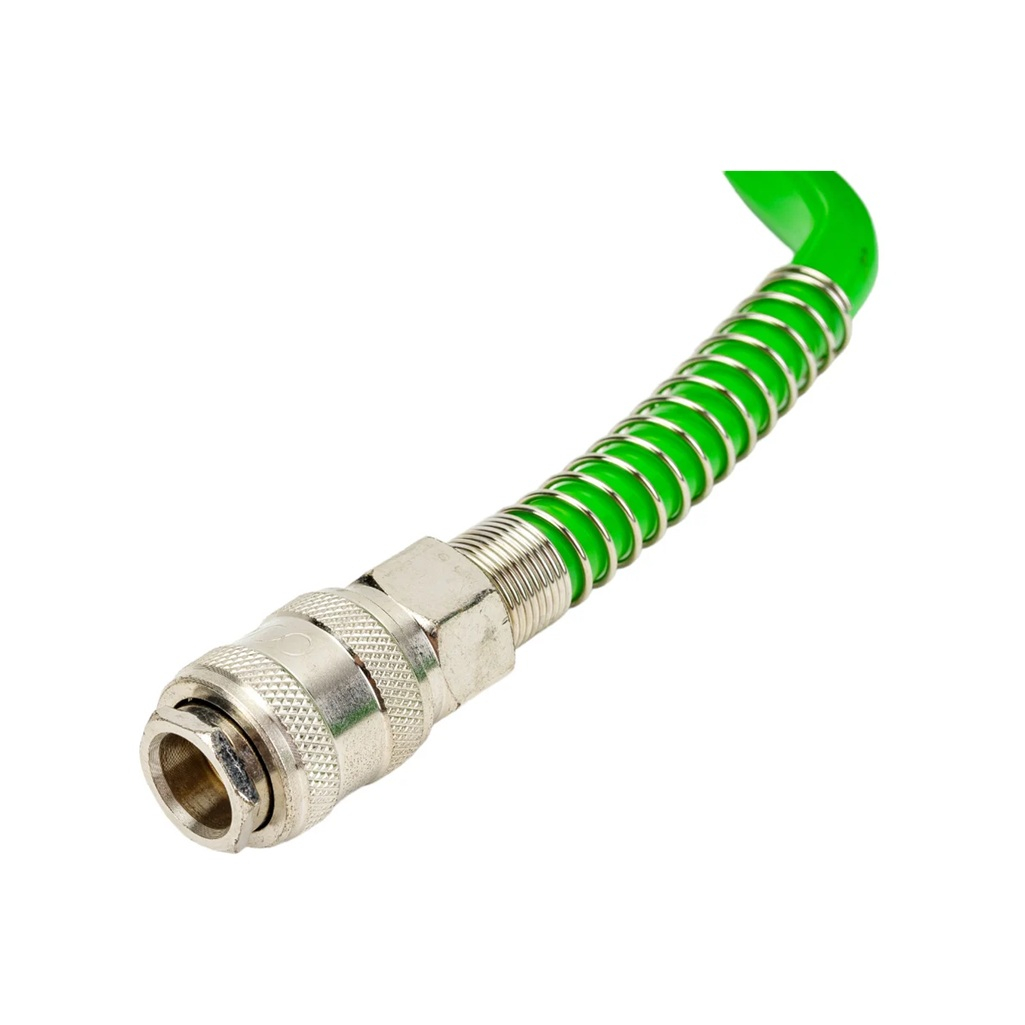 Шланг спиральный Eco AHU-1080 с быстросъемами, полиуретан, 8/12 мм, 10 м 