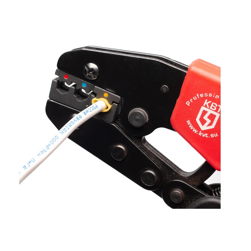 Ручные пресс-клещи КВТ СТК+4 75907, в сумке, набор, в наборе 5 штук