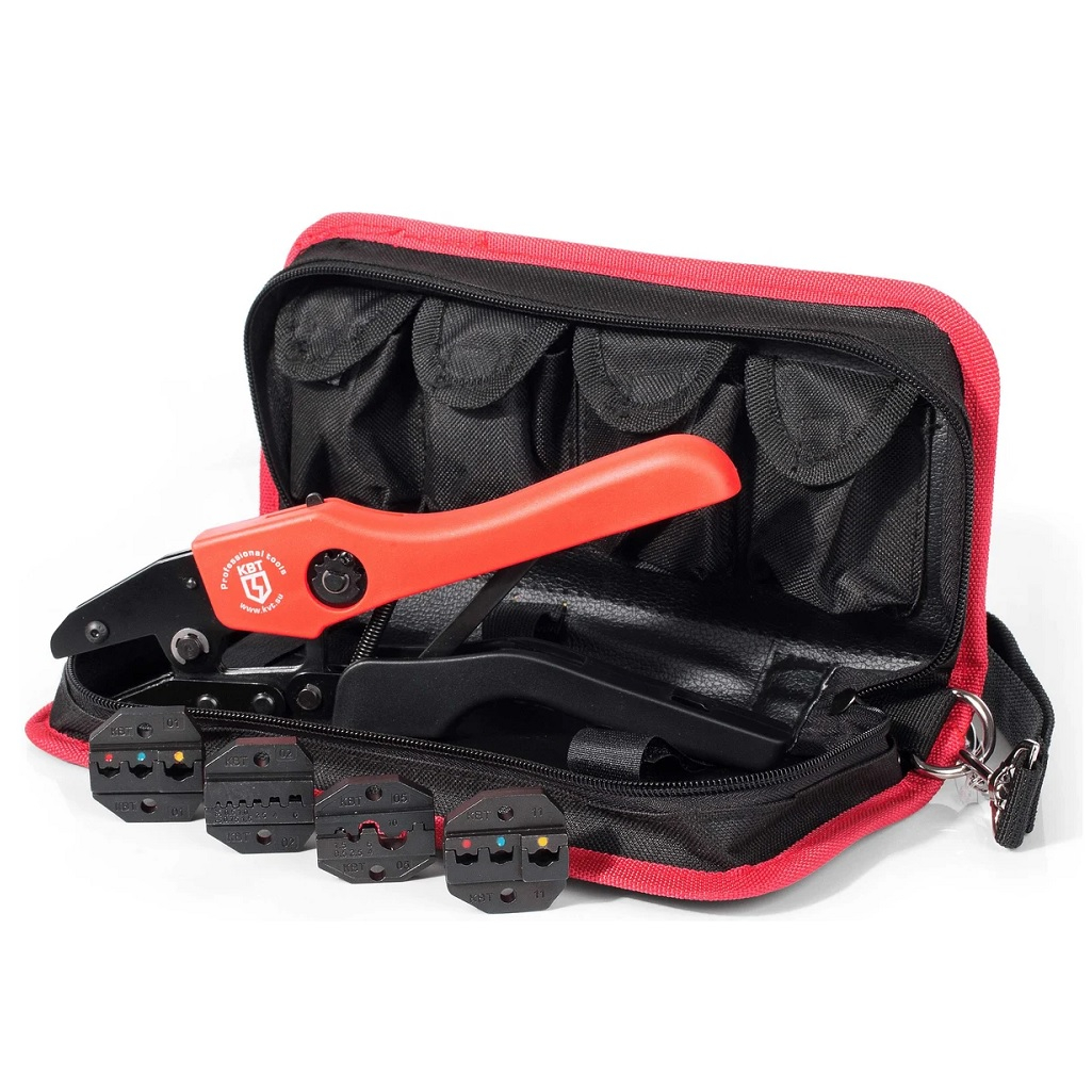 Ручные пресс-клещи КВТ СТК+4 75907, в сумке, набор, в наборе 5 штук