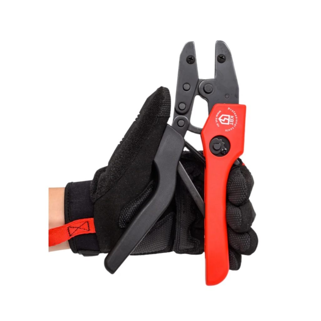 Пресс-клещи КВТ СТК+8 83347, с набором номерных матриц, автоклеммы, в сумке