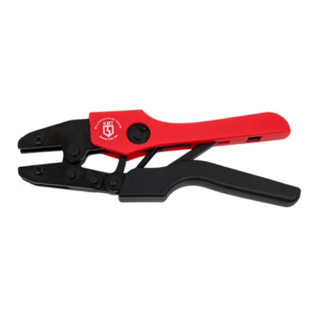 Пресс-клещи КВТ СТК+8 83347, с набором номерных матриц, автоклеммы, в сумке