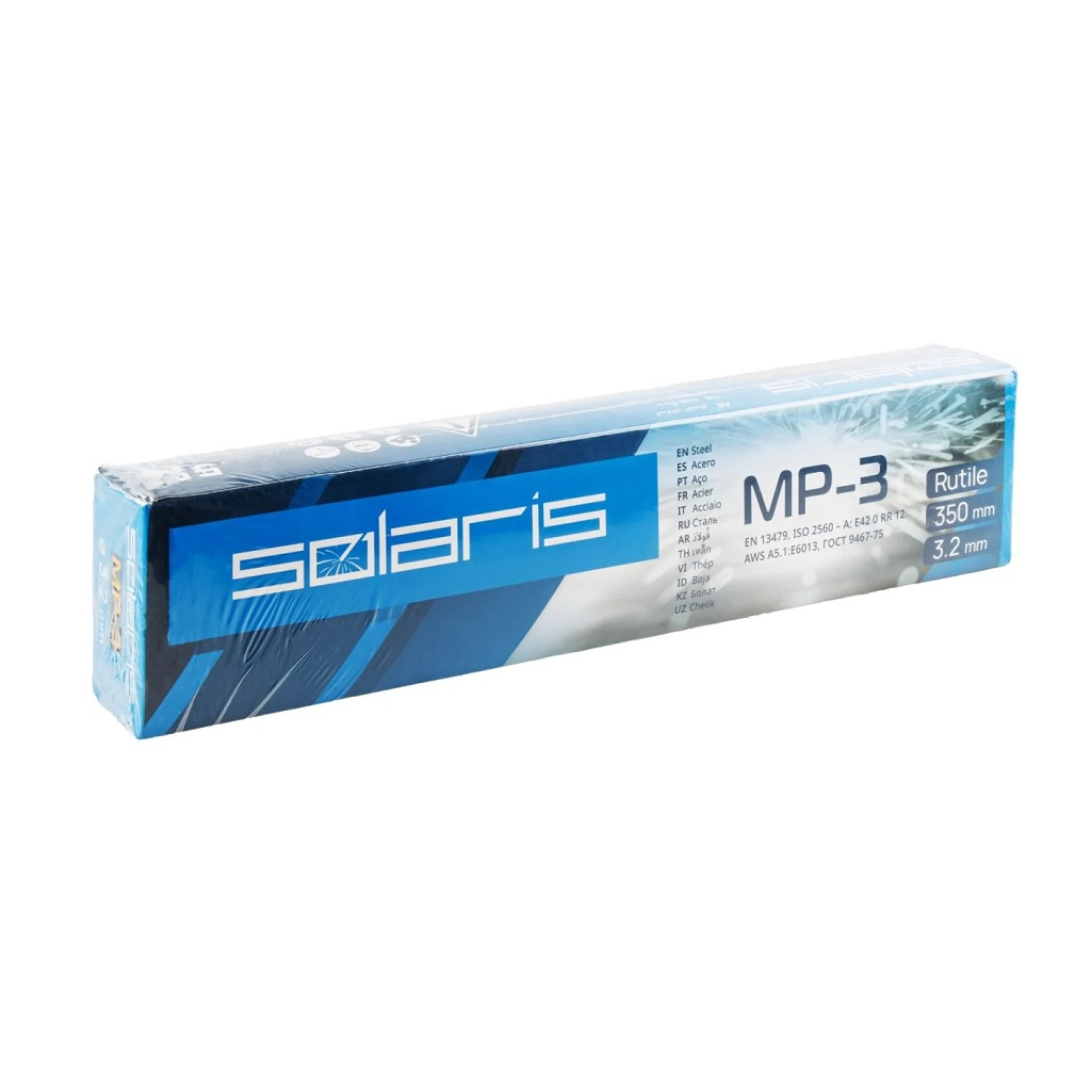 Электроды Solaris WM-1108 МР-3, d-3.2 мм, рутиловое покрытие, 5 кг