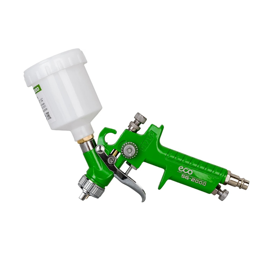 Краскораспылитель Eco SG-2000 EC1531-10, сопло 1 мм, металл, пластик, 0.11 л