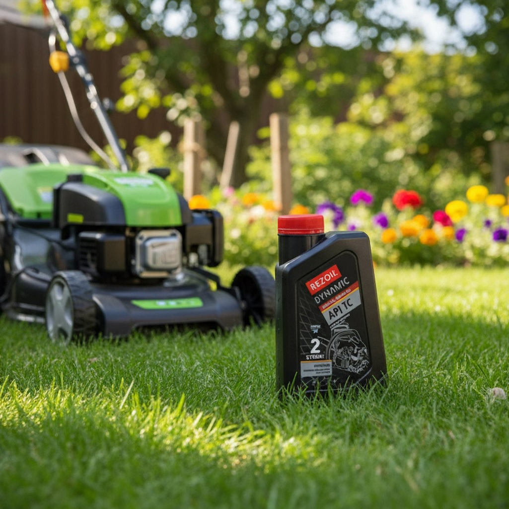 Масло минеральное Rezoil Dynamic 03.008.00004, двухтактное, для садовой техники, 0.946 л