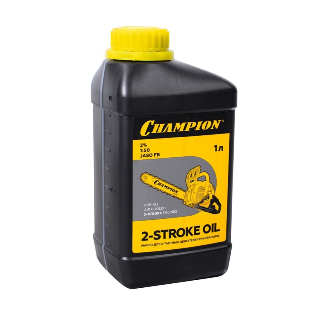 Масло минеральное Champion JASO FB 2-STROKE OIL для 2-тактных двигателей, 1 л