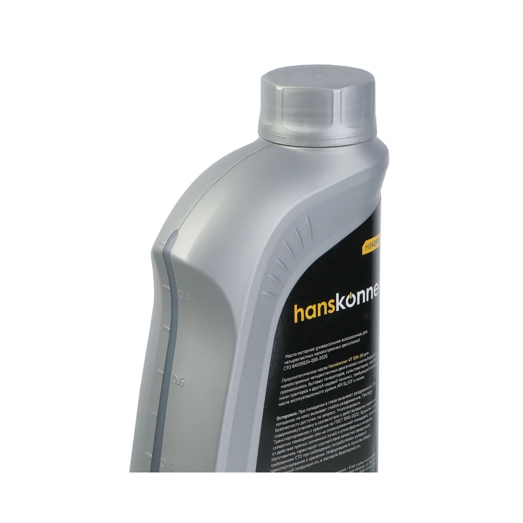 Масло полусинтетическое Hanskonner H0401PS, 4-тактное, моторное, 1 л