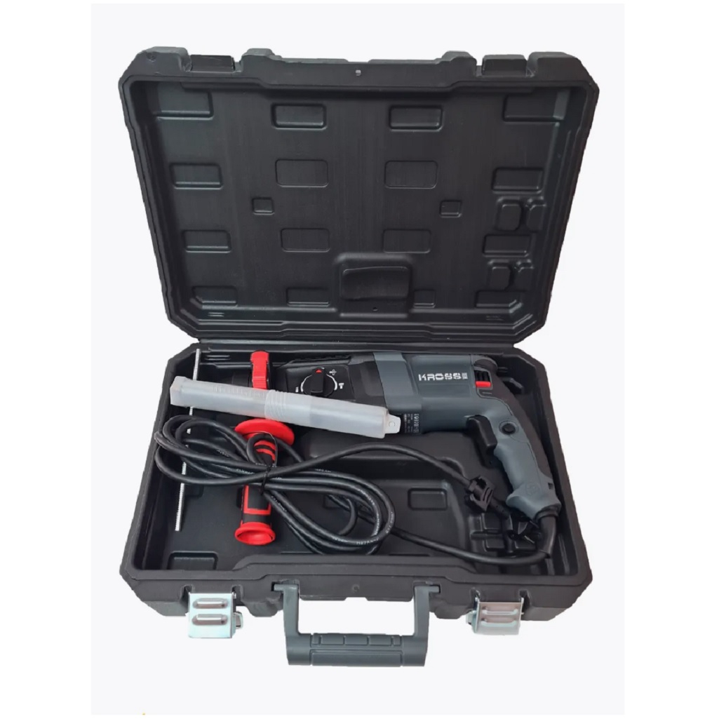 Перфоратор Kross KSW 2601, металлический редуктор, защита от перегрева, 900 Вт, 3.0 Дж