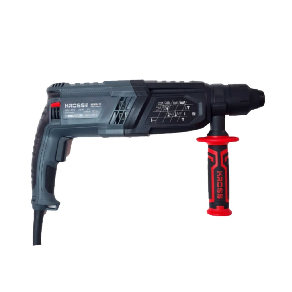 Перфоратор Kross KSW 3411, металлический редуктор, защита от перегрева, 1100 Вт, 3.4 Дж