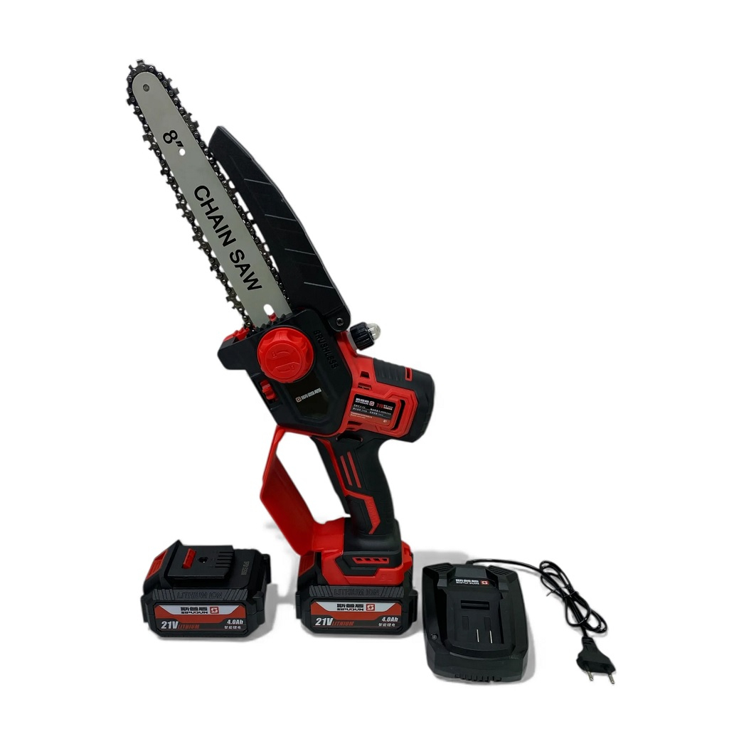 Пила цепная аккумуляторная Sipudun 25402, 21В, 2 акк х 4.0Ah+з.у