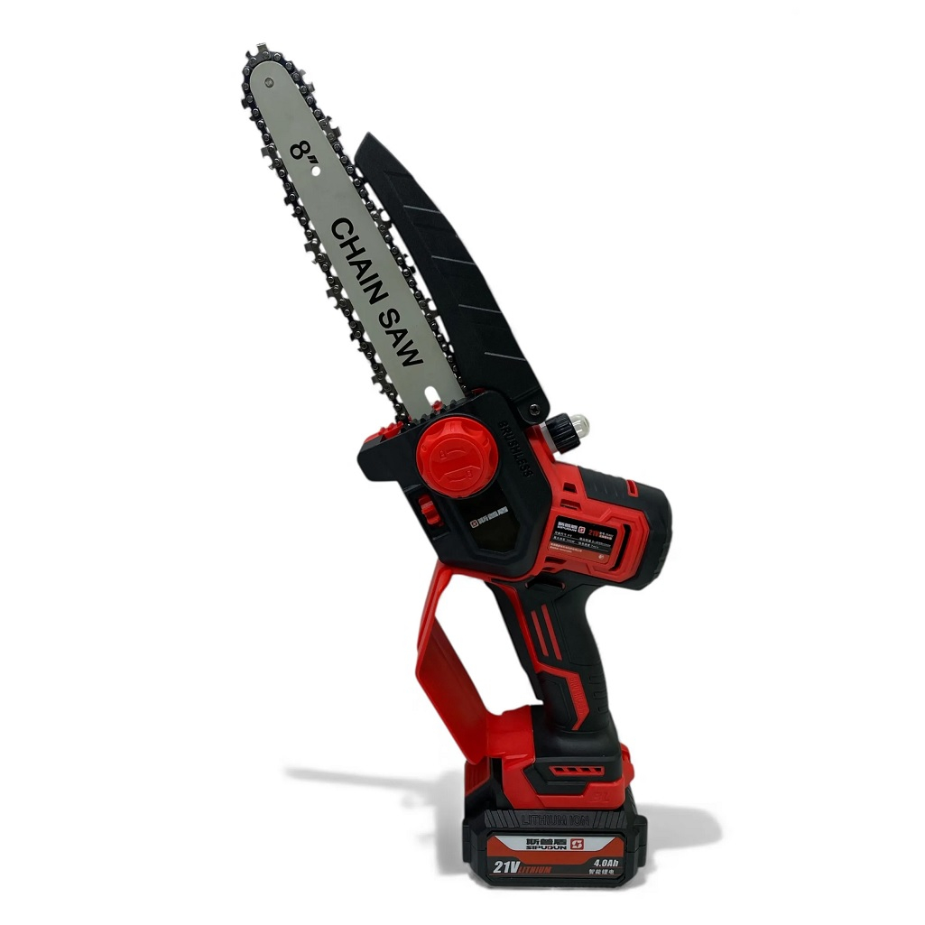 Пила цепная аккумуляторная Sipudun 25402, 21В, 2 акк х 4.0Ah+з.у