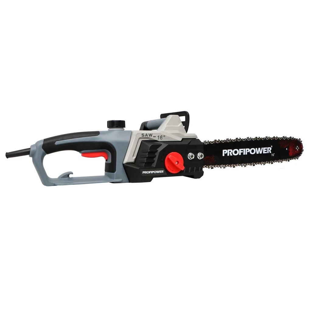 Пила цепная Profipower ПЦ-2400, E0263, сетевая, 16 дюймов, 59 звеньев, 2400 Вт