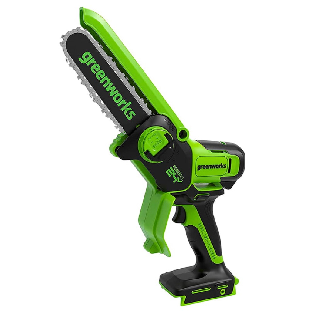 Пила-мини цепная аккумуляторная Greenworks GD24CSMNX, 2008707UB, 24В, 1 акк 4.0 Ah+з.у.