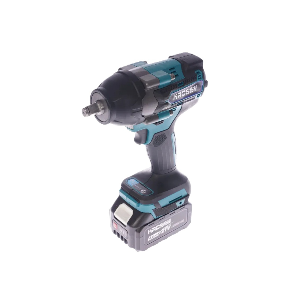 Гайковерт аккумуляторный Kross KLi 30M, 21 В, 600 Hм, 2 акк. х 4.0 Ah+з.у.