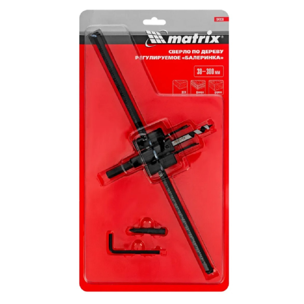 Балеринка по дереву Matrix 704930, регулируемое, сталь, 30-300 мм