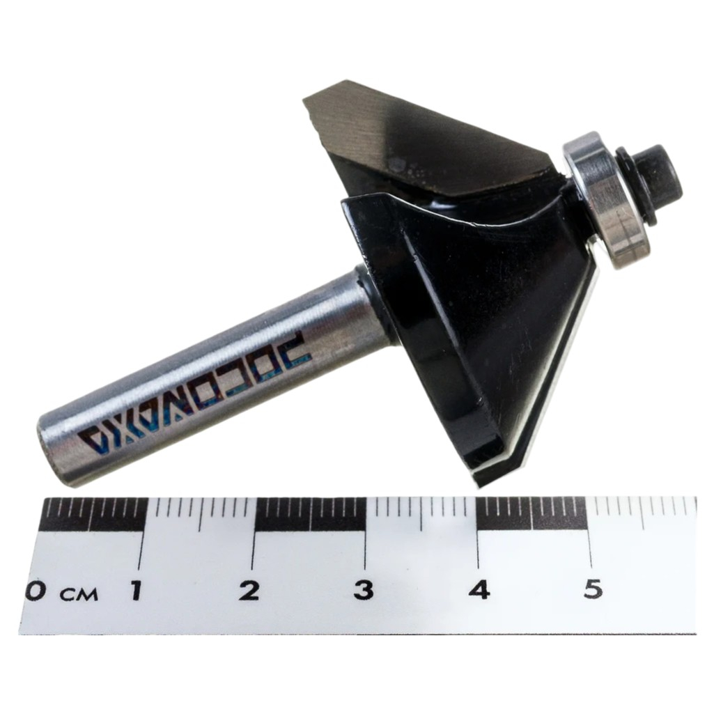 Фреза концевая Росомаха, d8 мм, D40 мм, H18 мм, кромочная, 802204