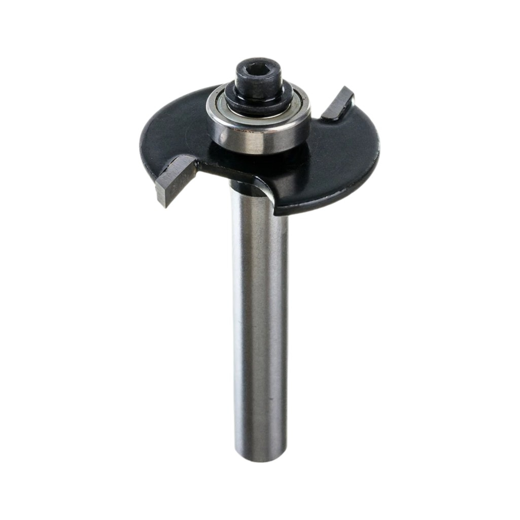 Фреза концевая Росомаха, d8 мм, D33 мм, H3 мм, кромочная с нижним подшипником, 802303