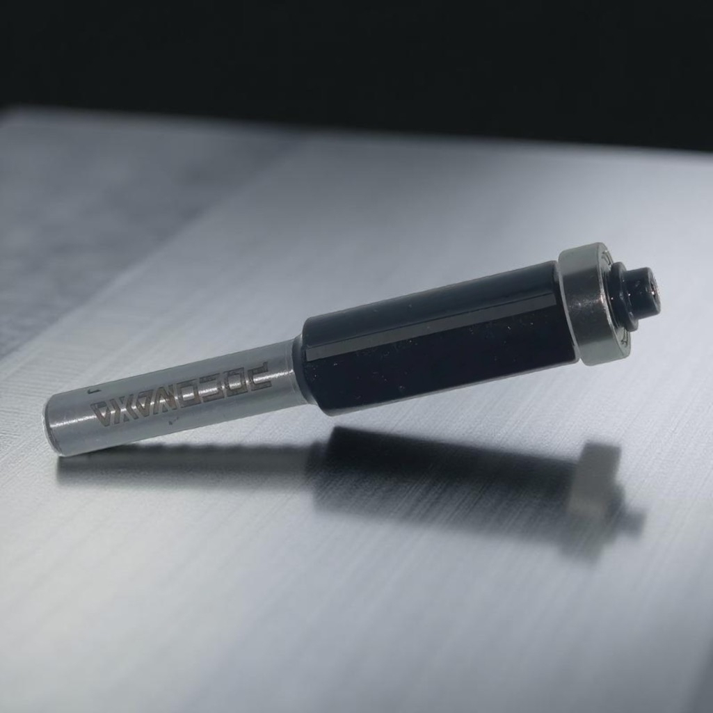 Фреза концевая Росомаха d8 мм, D16 мм, H40 мм, кромочная с нижним подшипником, 802016