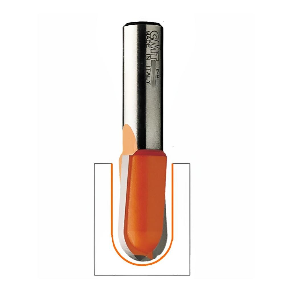 Фреза концевая CMT S8 мм,  D3.2 мм, l9.5 мм, пазовая галтельная монолитная, 914.032.11