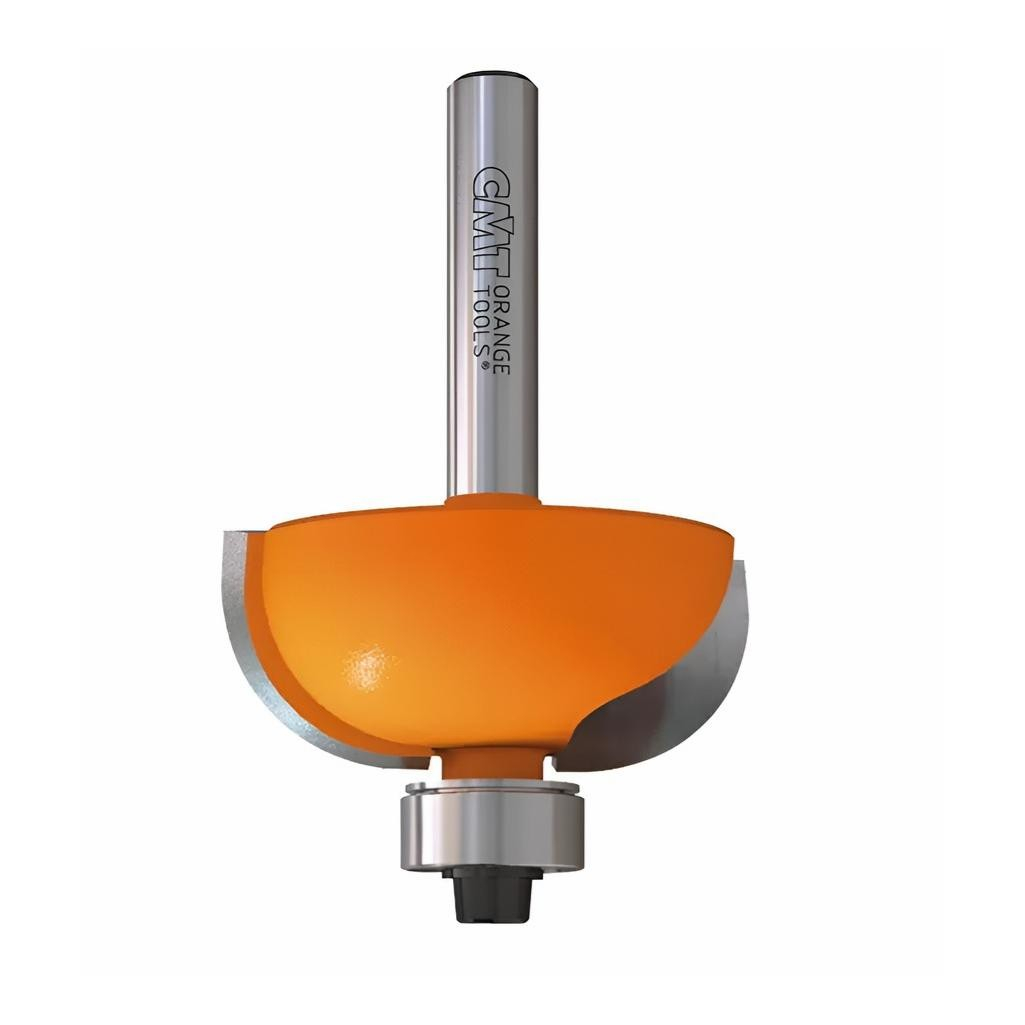 Фреза концевая CMT, галтельная R16 мм, S12 мм, D44,5х18.5 мм, с нижним подшипником, кромочная, 937.950.11