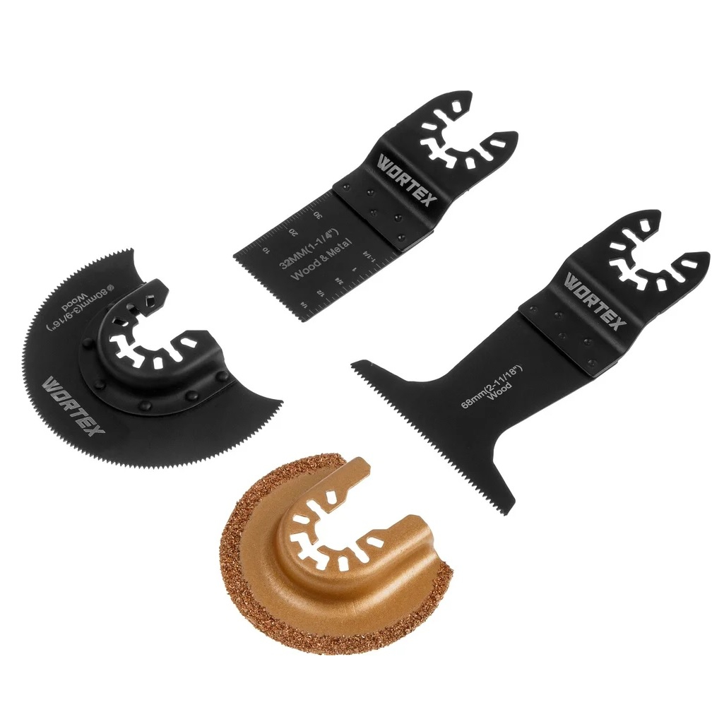 Набор насадок для многофункционального инструмента Wortex 1335553, 4 предмета