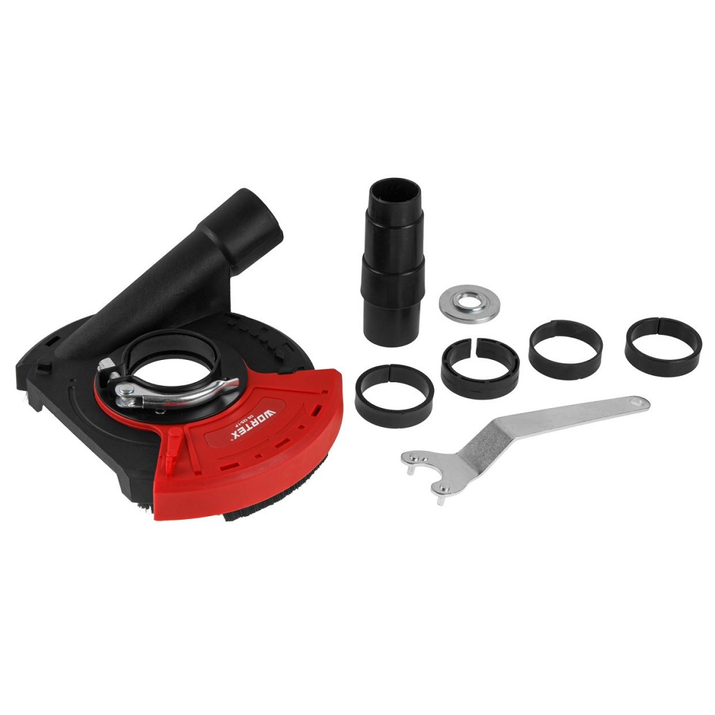 Кожух вытяжной для УШМ Wortex DS 125-1 P, 2318092, с пылеотводом