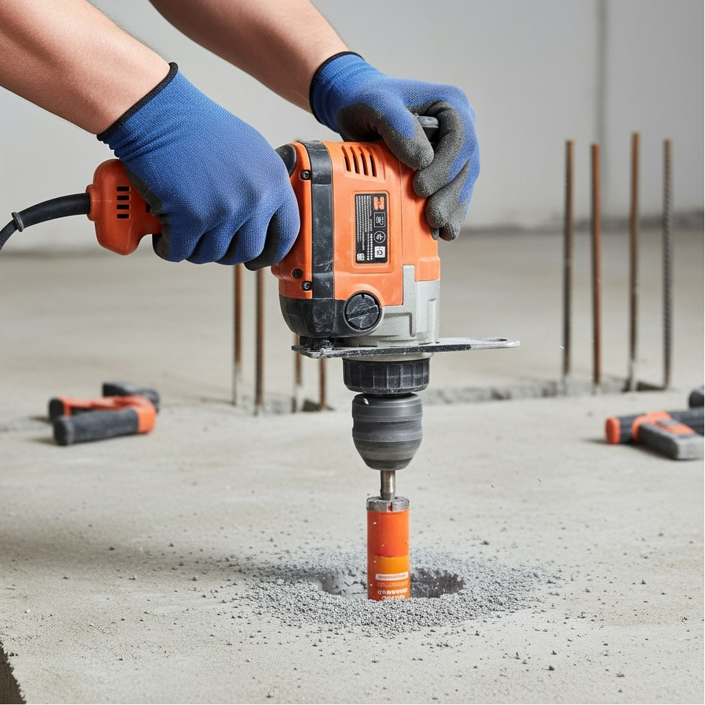 Сверло алмазное ProfiDiam 310143, сегментное, мокрое сверление, 4х42х335хМ22