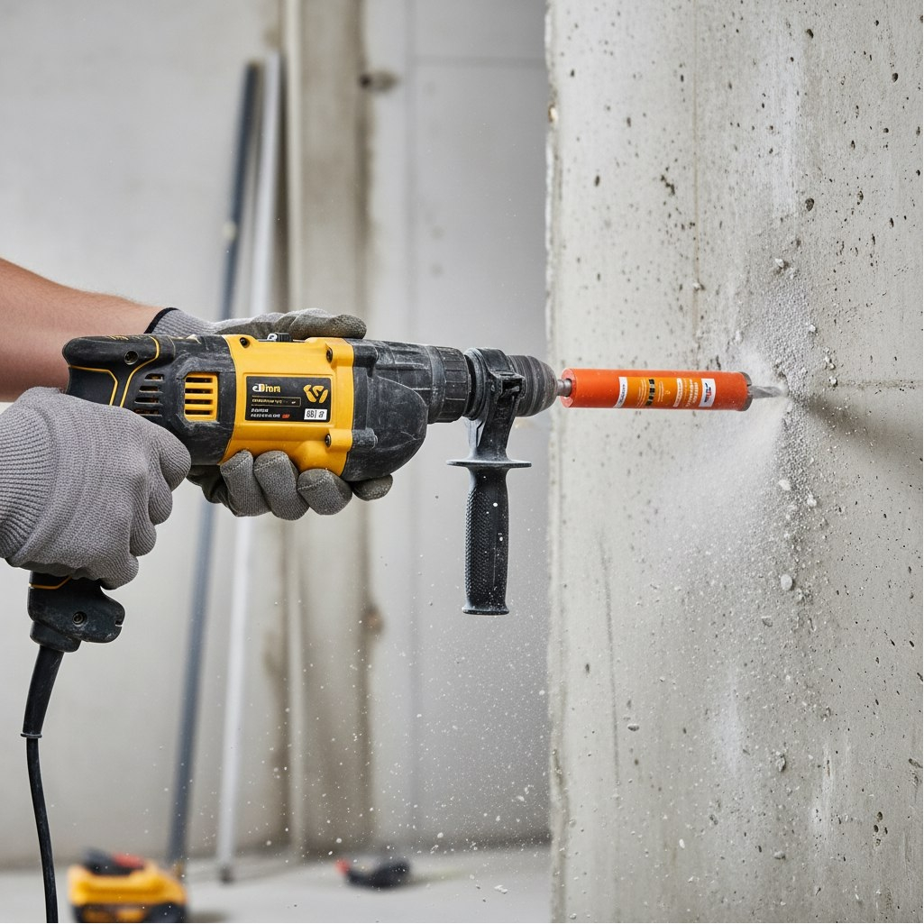 Сверло алмазное ProfiDiam 310143, сегментное, мокрое сверление, 4х42х335хМ22