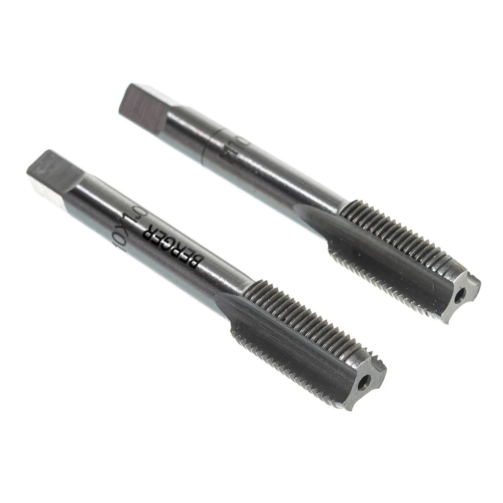 Метчики метрические комплектные Berger BG BG1022, М10х1.0 мм, сталь, в упаковке 2 штуки