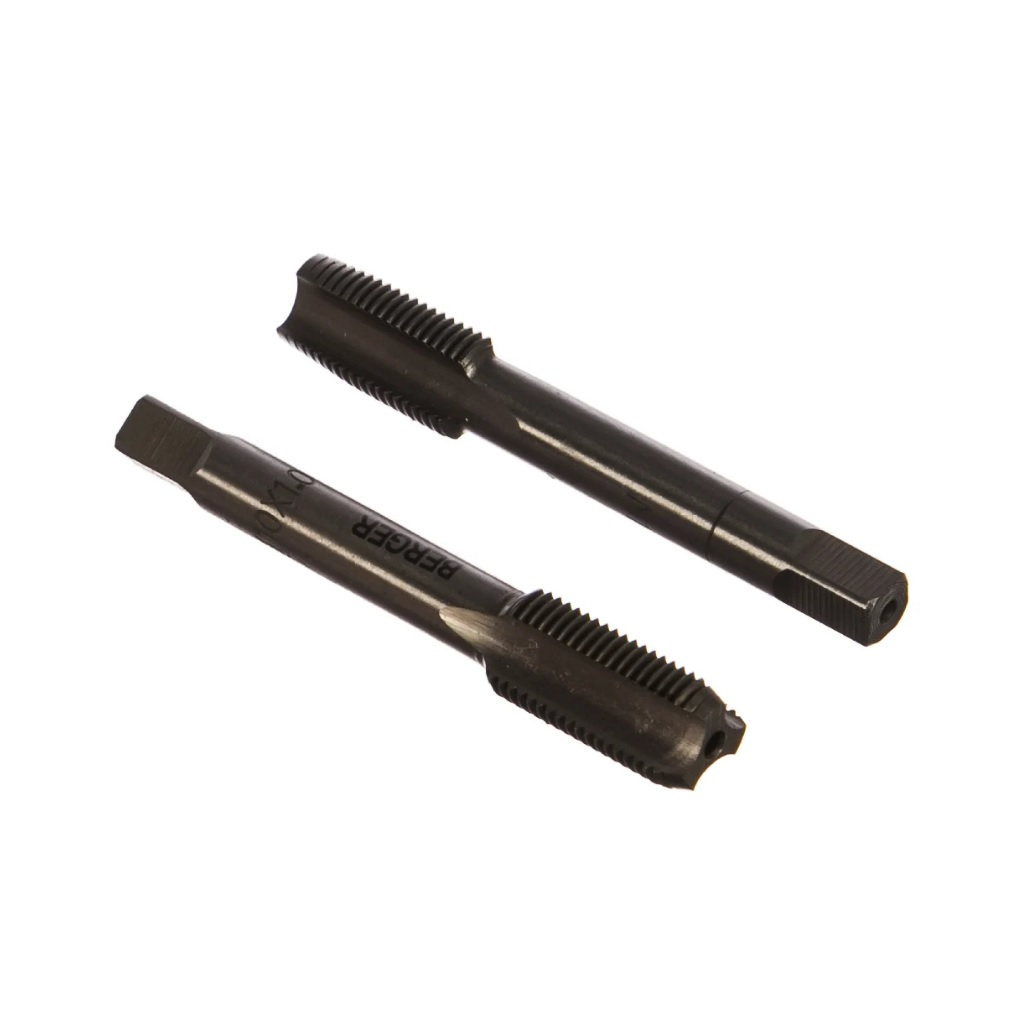 Метчики метрические комплектные Berger BG BG1022, М10х1.0 мм, сталь, в упаковке 2 штуки