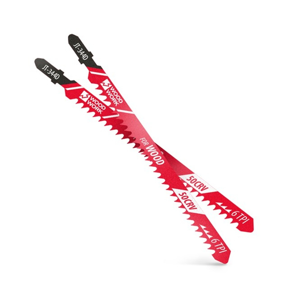 Пилки по дереву WoodWork JT-344D для лобзика, высокоуглеродистая сталь, 5 шт
