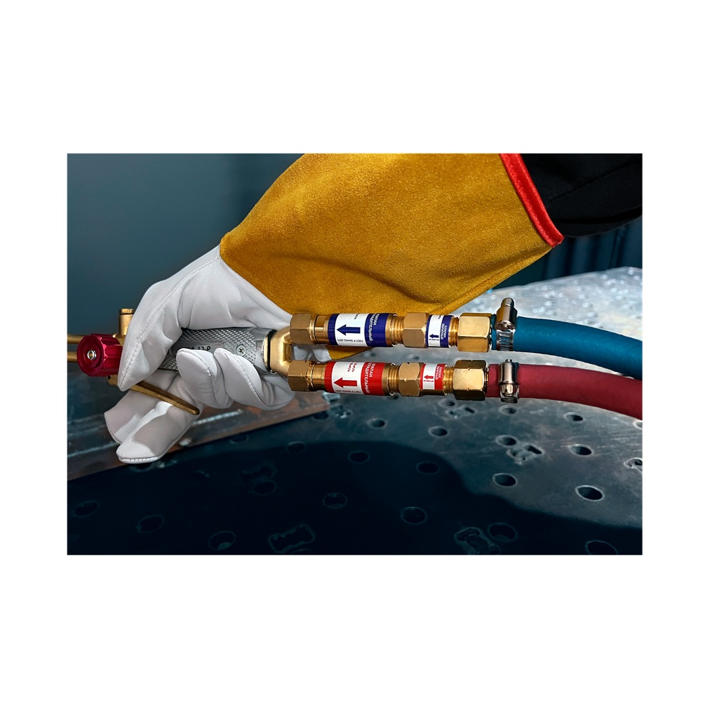 Клапан обратный Сварог КО-Г-Р/Г для предотвращения обратного потока газа, золотой