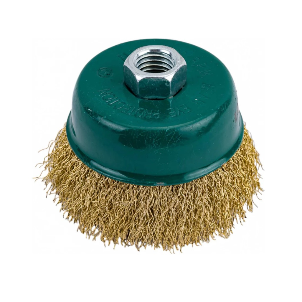Щетка для УШМ Волат 81030-75, М14, чашка 75 мм, по металлу, торцевая крацовка