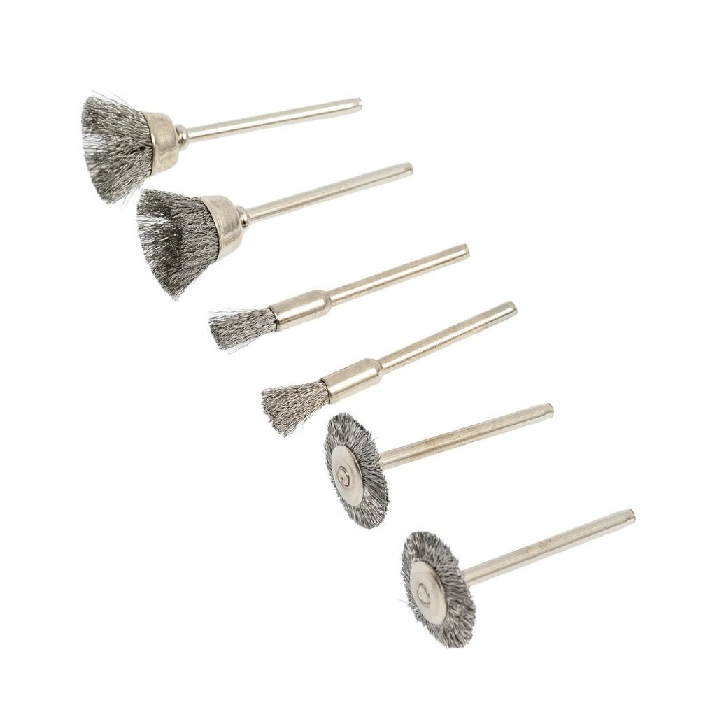Набор щеток Wortex 1335683, Для гравера, латунных, в упаковке 6 штук