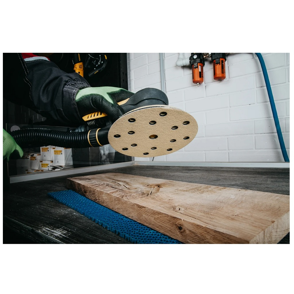 Диск шлифовальный Abraforce 90361, d 150 мм, зерно 100, для дерева, металла, в упаковке 5 штук